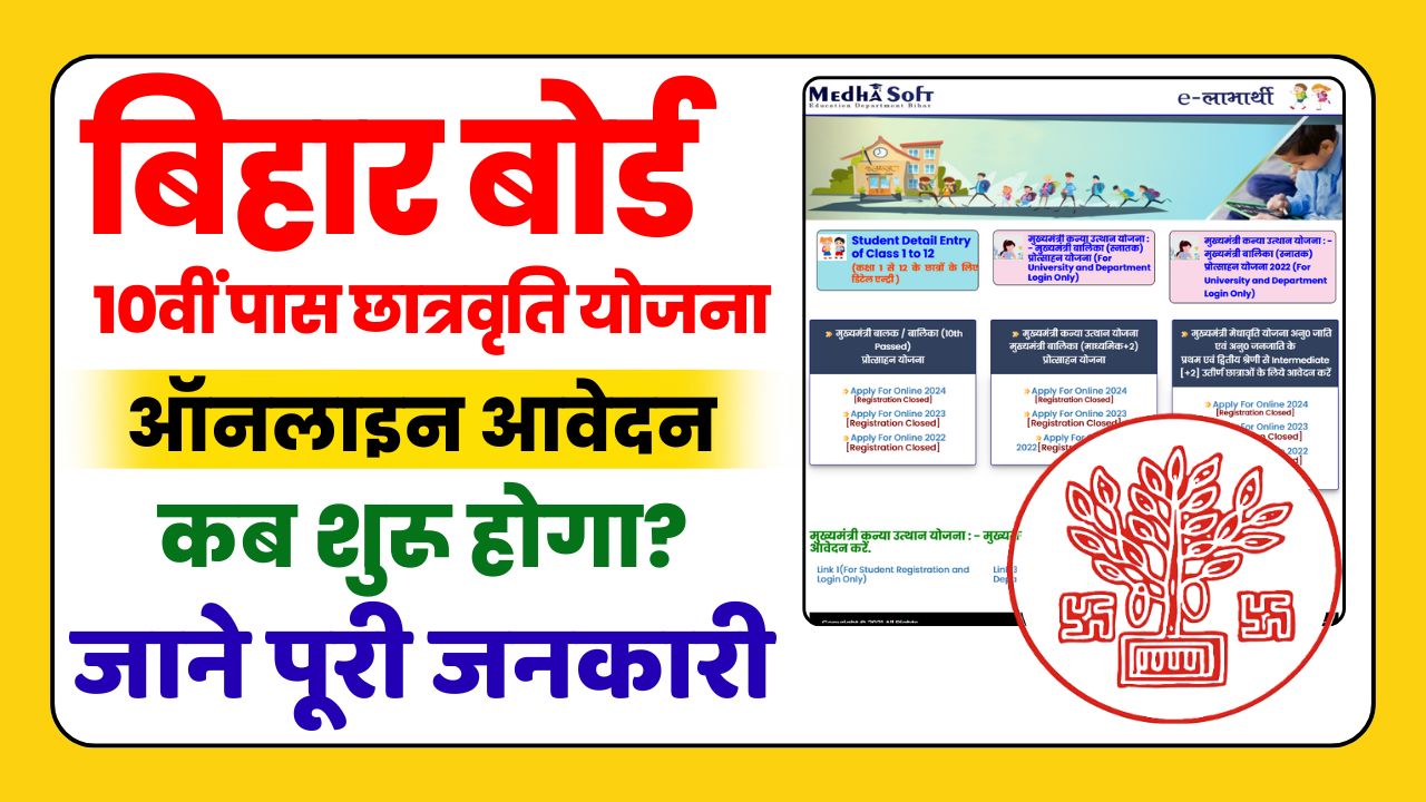 Bihar Board Matric Pass Scholarship 2025